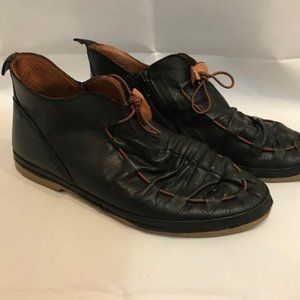 Lemon N Lime "CASABLANCA" Black Leather Shoes